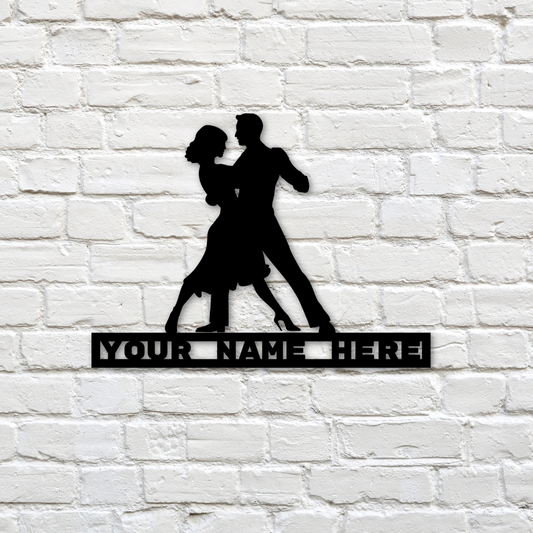 Ballroom Dancing Metal Wall Art