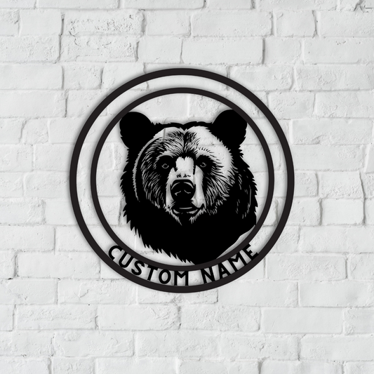 Bear Metal Wall Art