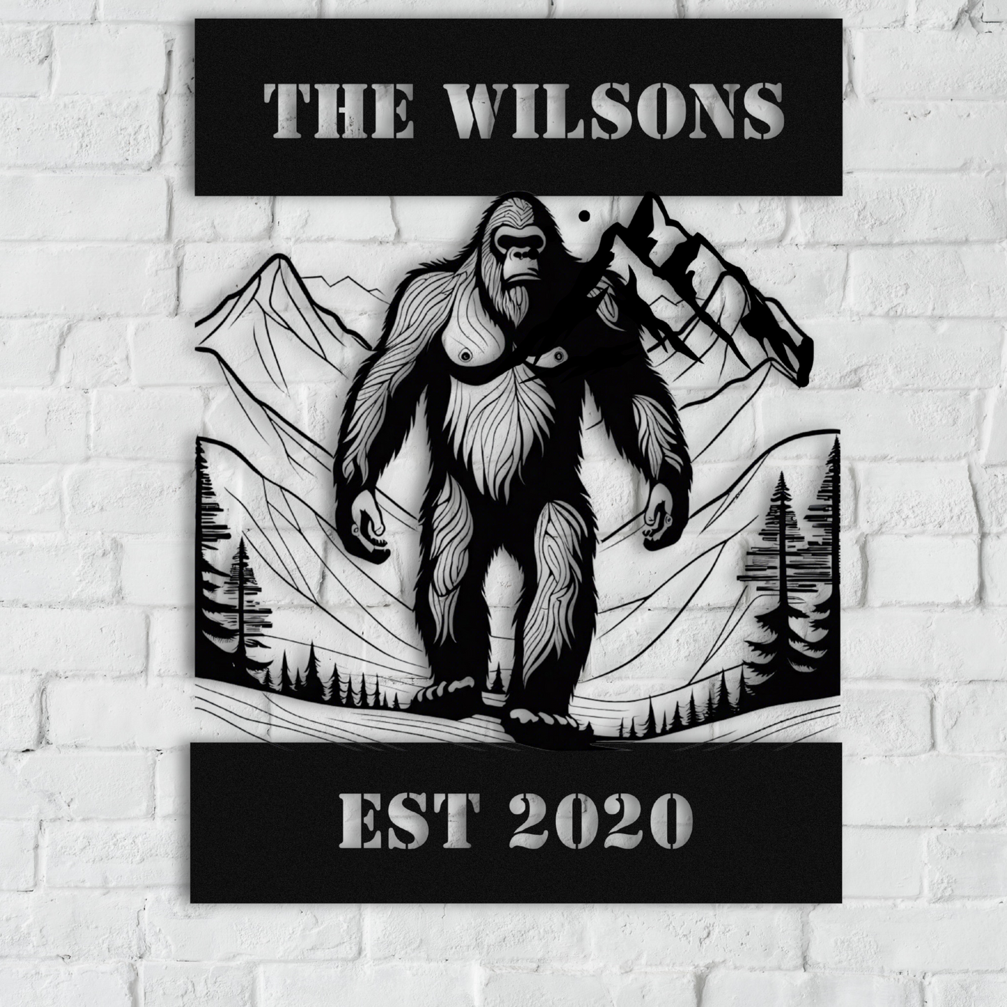 Bigfoot Metal Wall Art