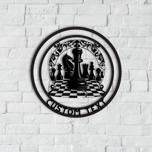 Chess Metal Wall Art