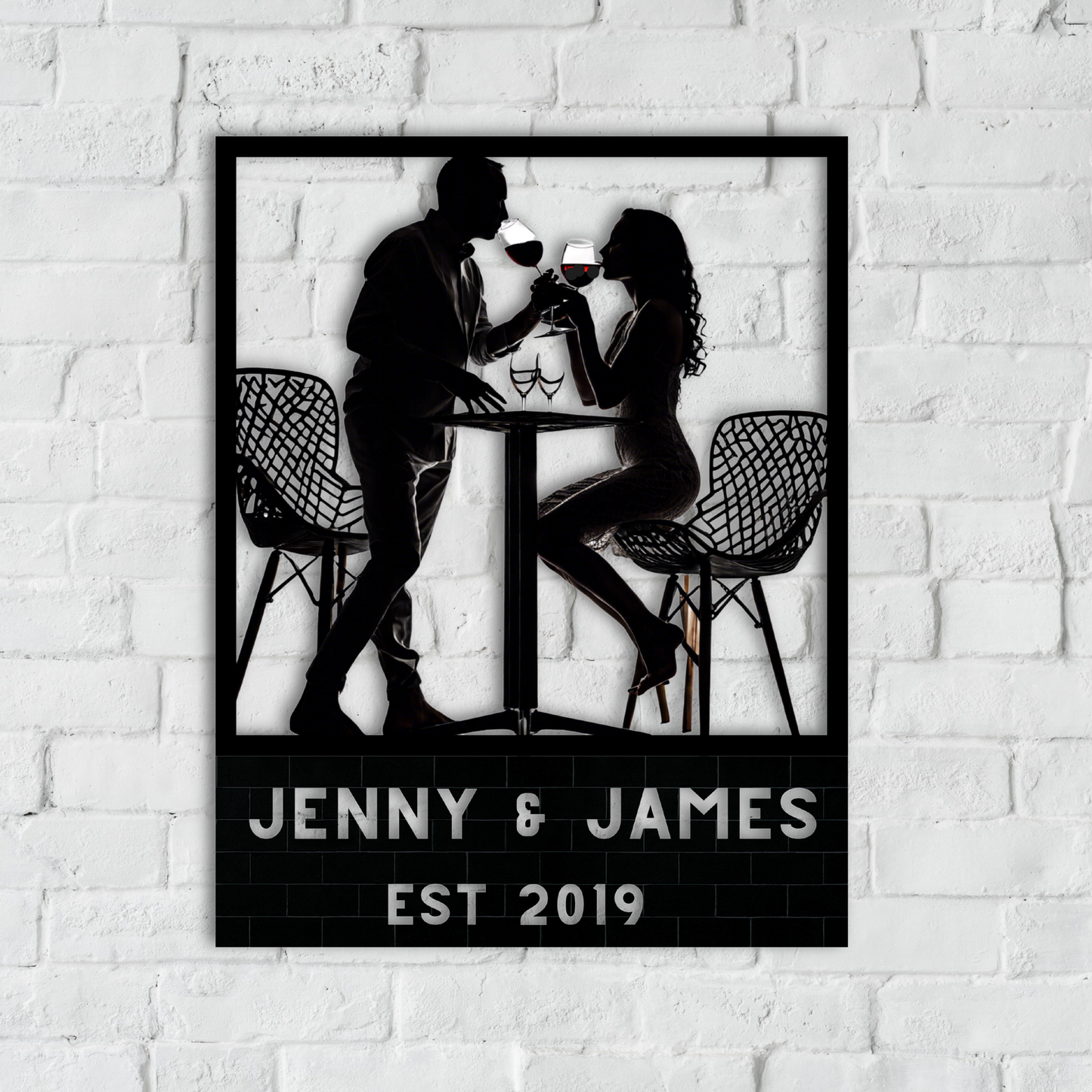 Wine Lovers Metal Wall Art