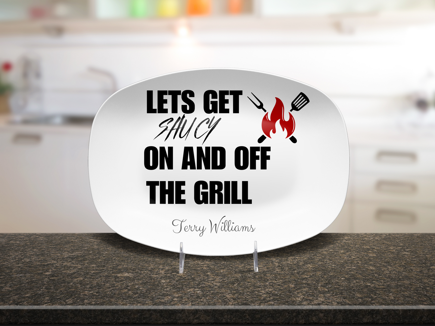 Lets Gets Saucy On And Off The Grill Platter
