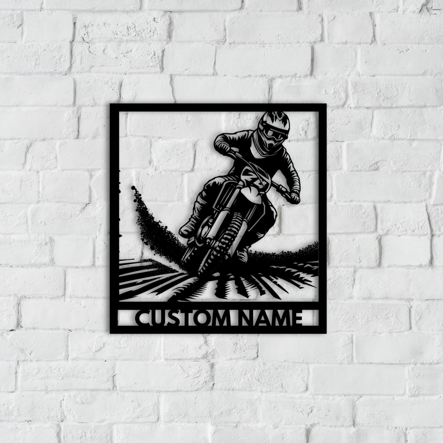 Dirtbike Metal Wall Art