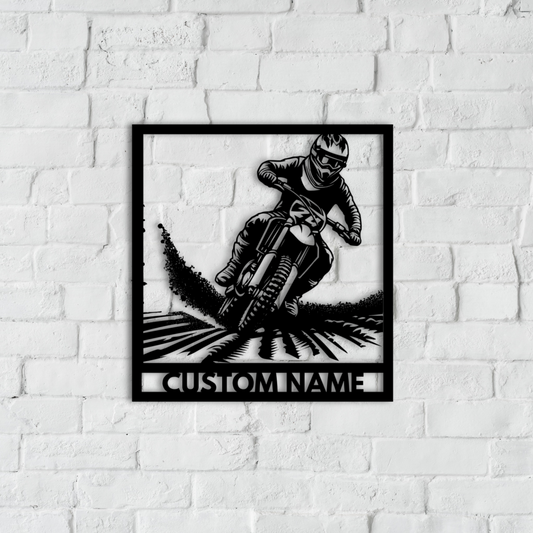Dirtbike Metal Wall Art