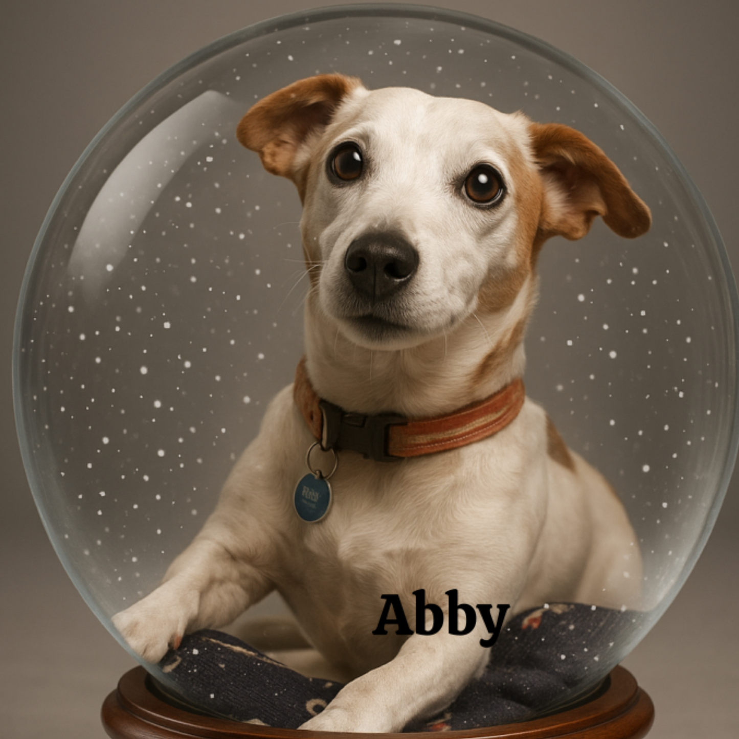 Pet Photo Ornament Snow Globe – Custom Christmas Keepsake with Your Own Image