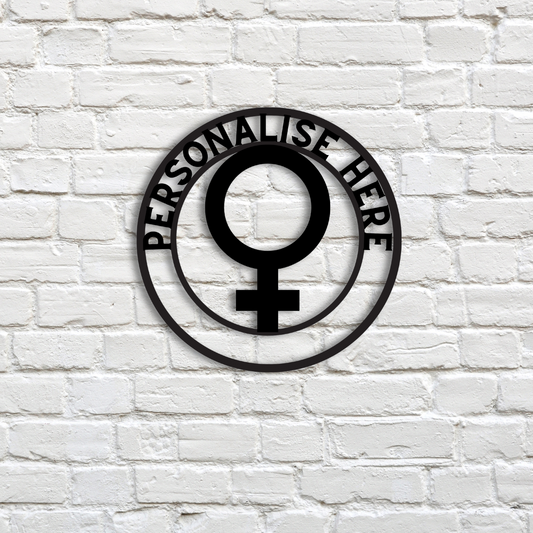 Personalized Feminism Metal Wall Sign - Customised  Feminist Wall Decor,  Feminism Metal Wall Art Signs Customized Outdoor Indoor