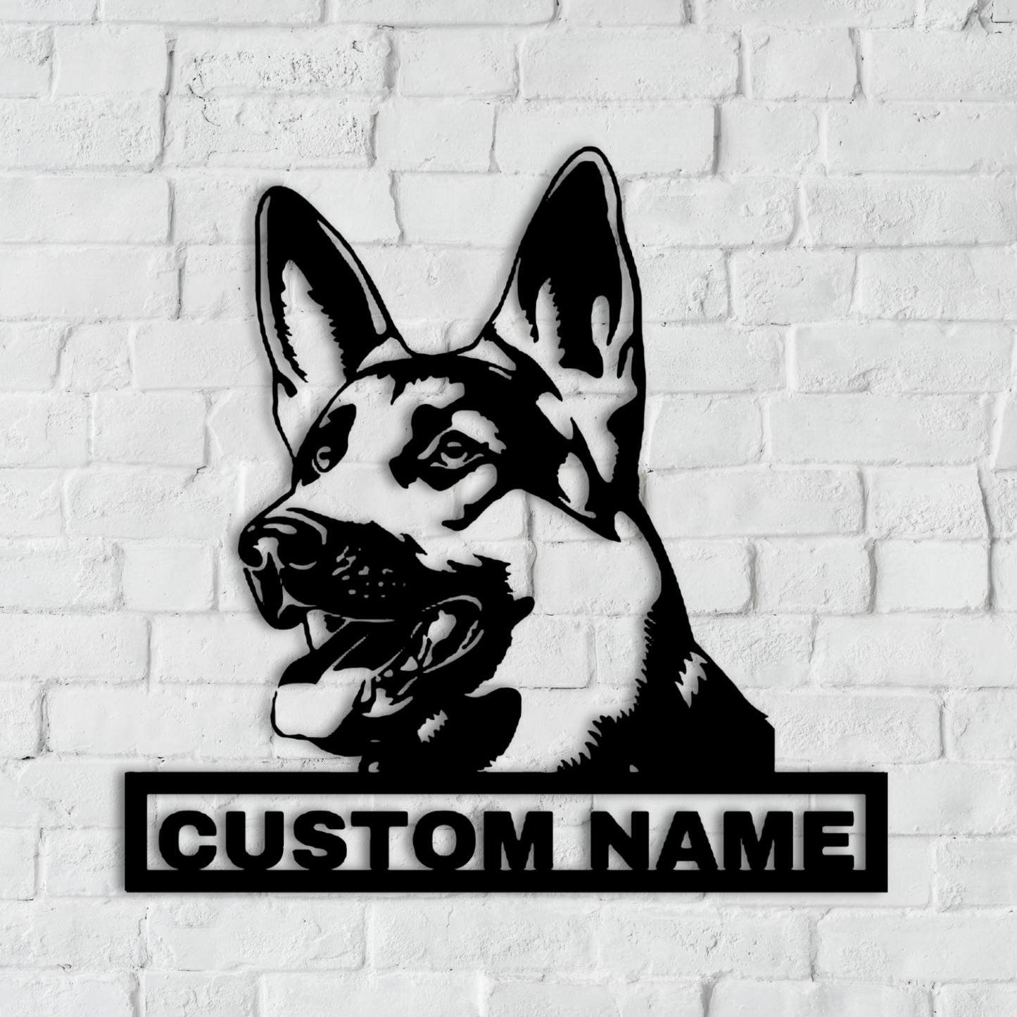 Personalized German Shepherd Metal Wall Art