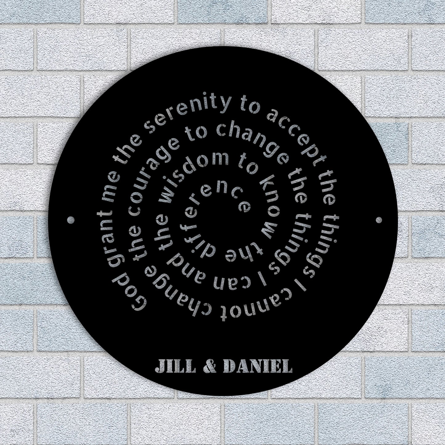 God Grant Me The Serenity Metal Wall Art