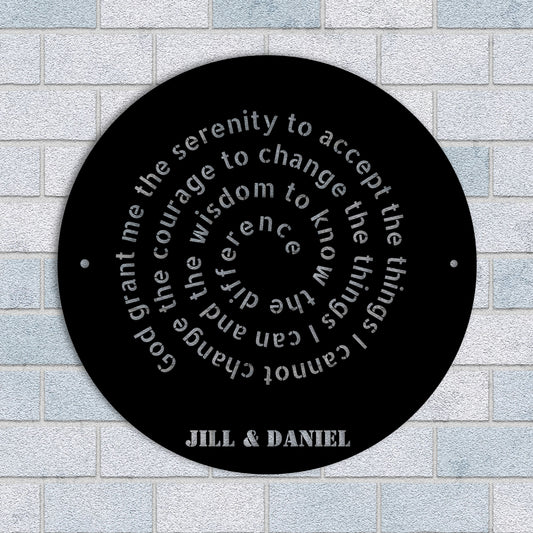 God Grant Me The Serenity Metal Wall Art