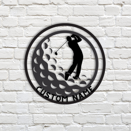 Golf Metal Wall Art