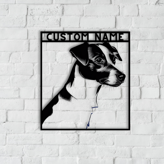 Jack Russell Metal Wall Art