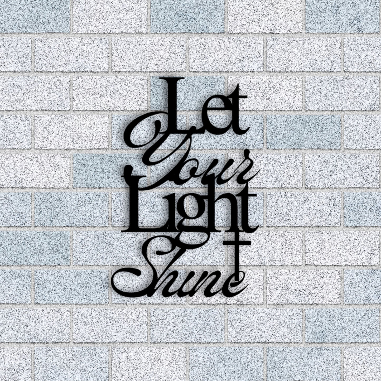 Let Your Light Shine Metal Wall Art