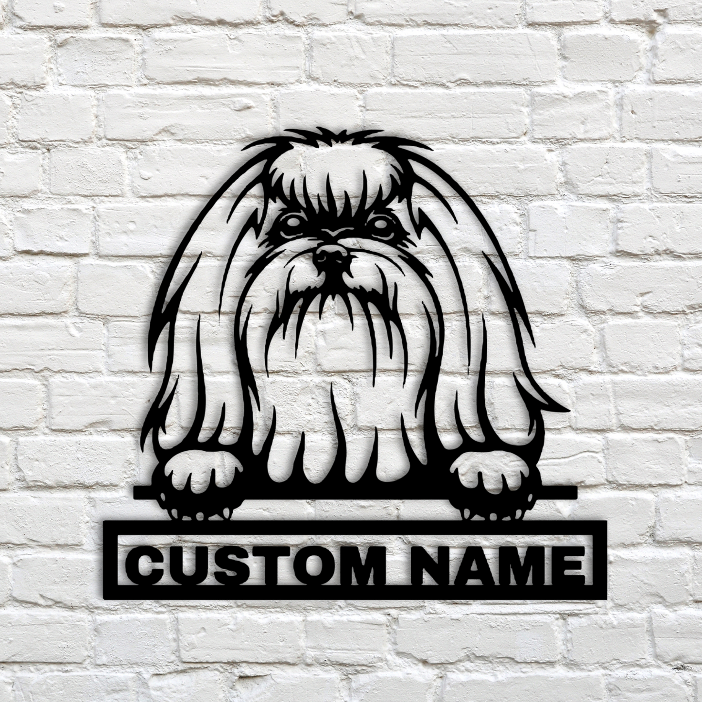 Personalized Maltese Dog Metal Sign - Maltese Custom Name Wall Decor, Metal Signs Customized Outdoor Indoor, Wall Art Gift For Maltese Dog Lover