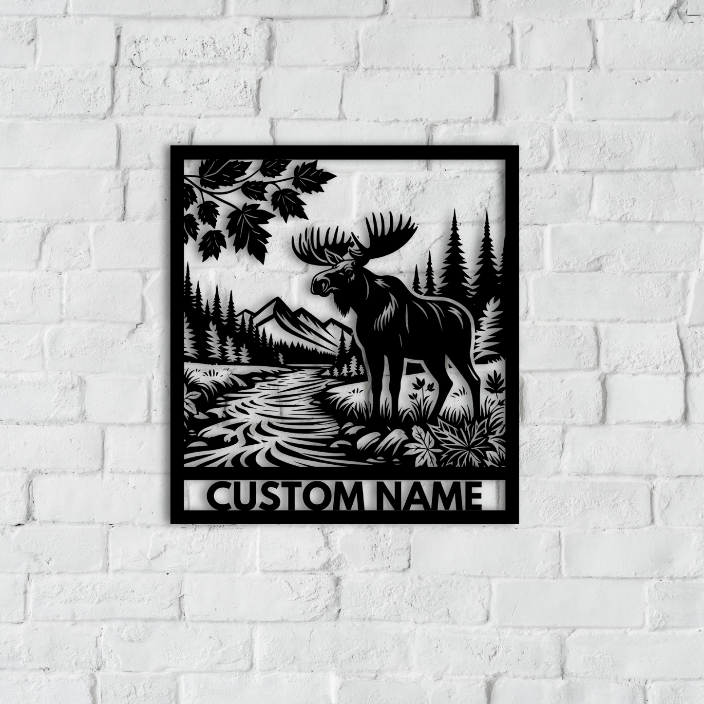 Moose Metal Wall Art