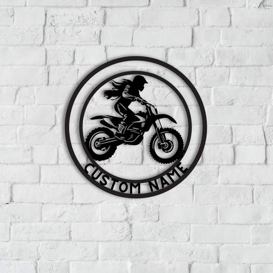 Mororcross Metal Wall Art