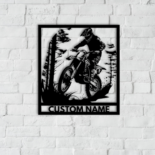 Motorcross Metal Wall Art
