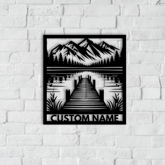 Mountain Retreat Metal Wall Art
