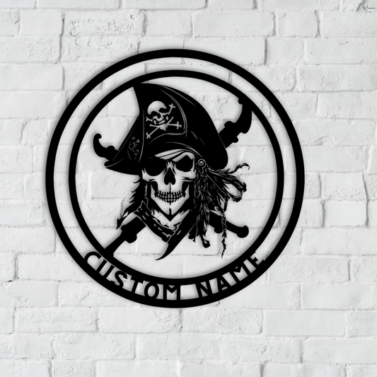 Pirate Metal Wall Art