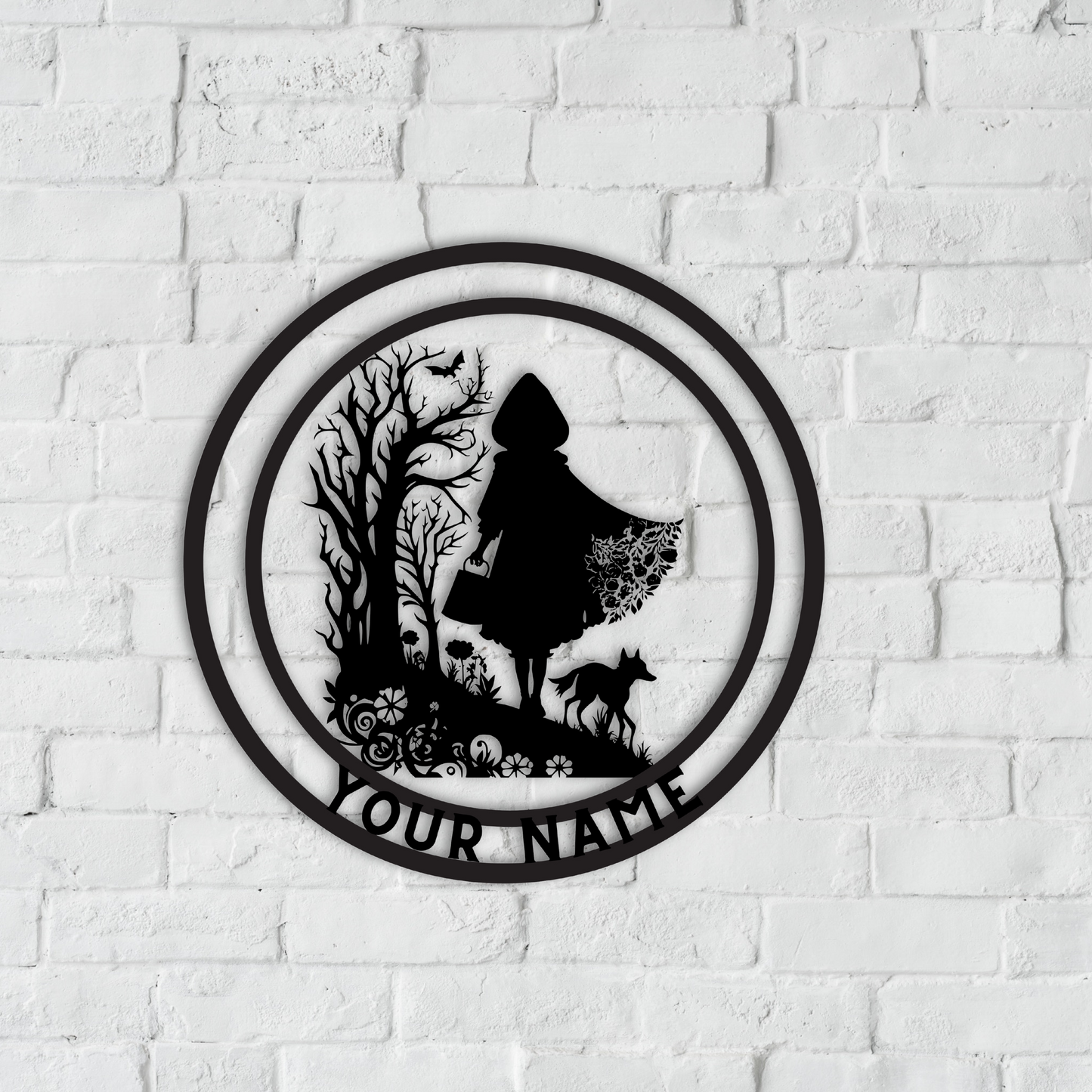 Red Riding Hood Metal Wall Art