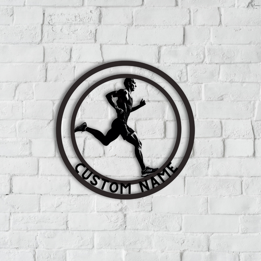 Runner Metal Wall Art