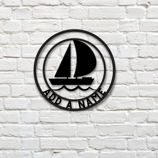 Metal Sailboat Wall Art