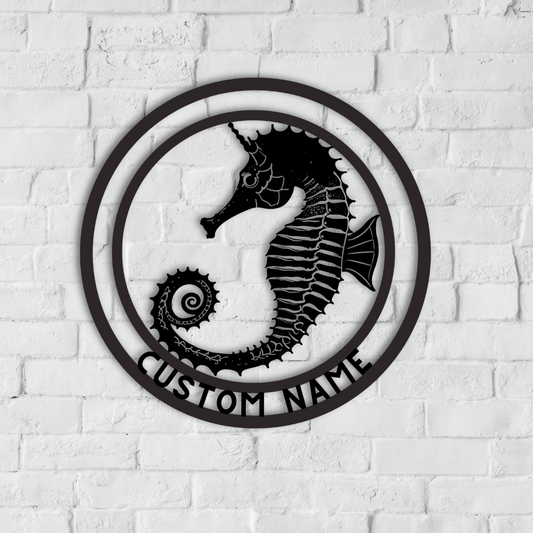 Seahorse Metal Wall Art