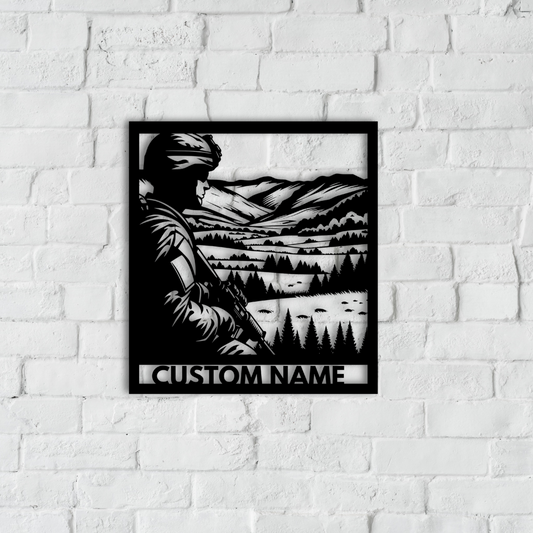 Soldier Metal Wall Art
