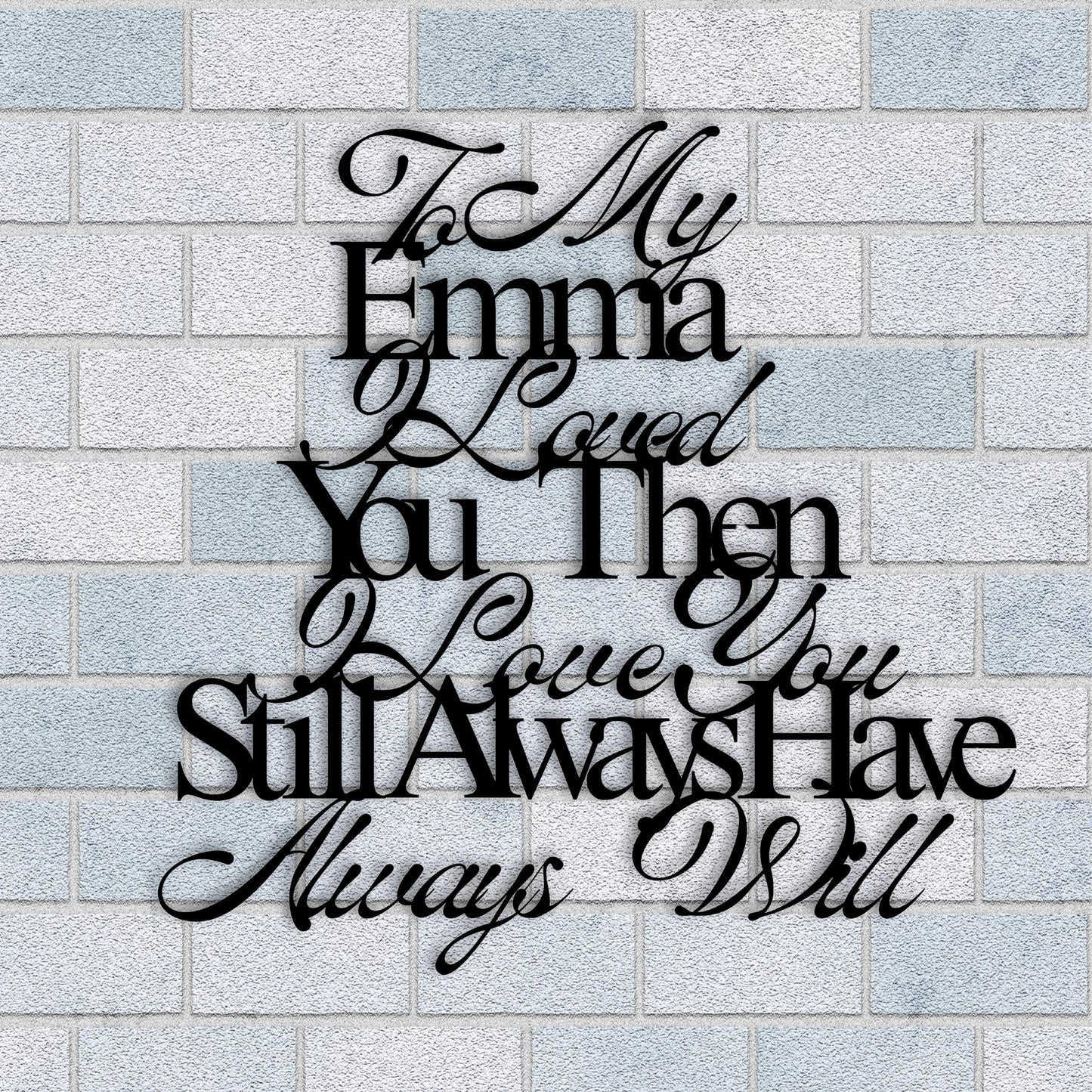Personalized Gift For Wife Metal Wall Art