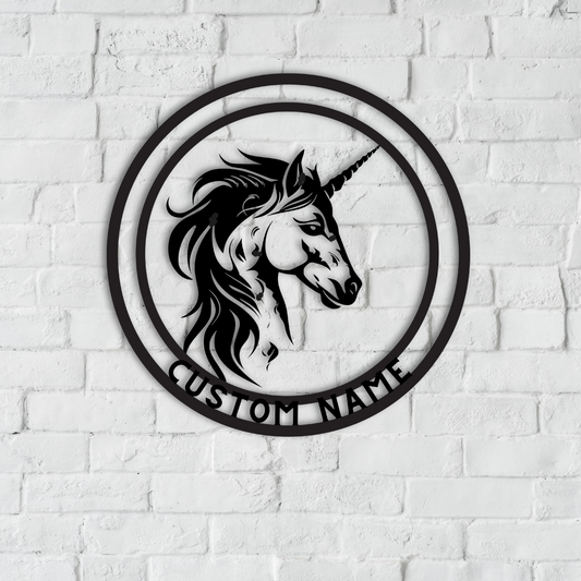 Unicorn Metal Wall Art