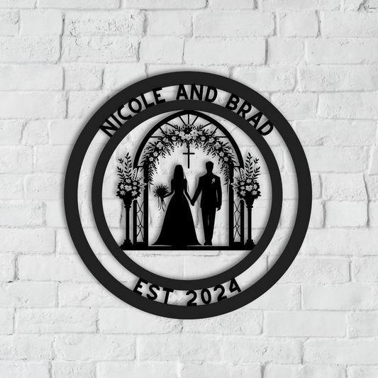 Wedding Metal Wall Art