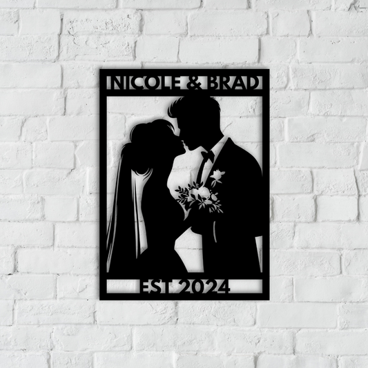 Wedding Gift Metal Wall Art
