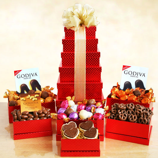 Godiva Luxury: Premium Chocolate Gift Tower