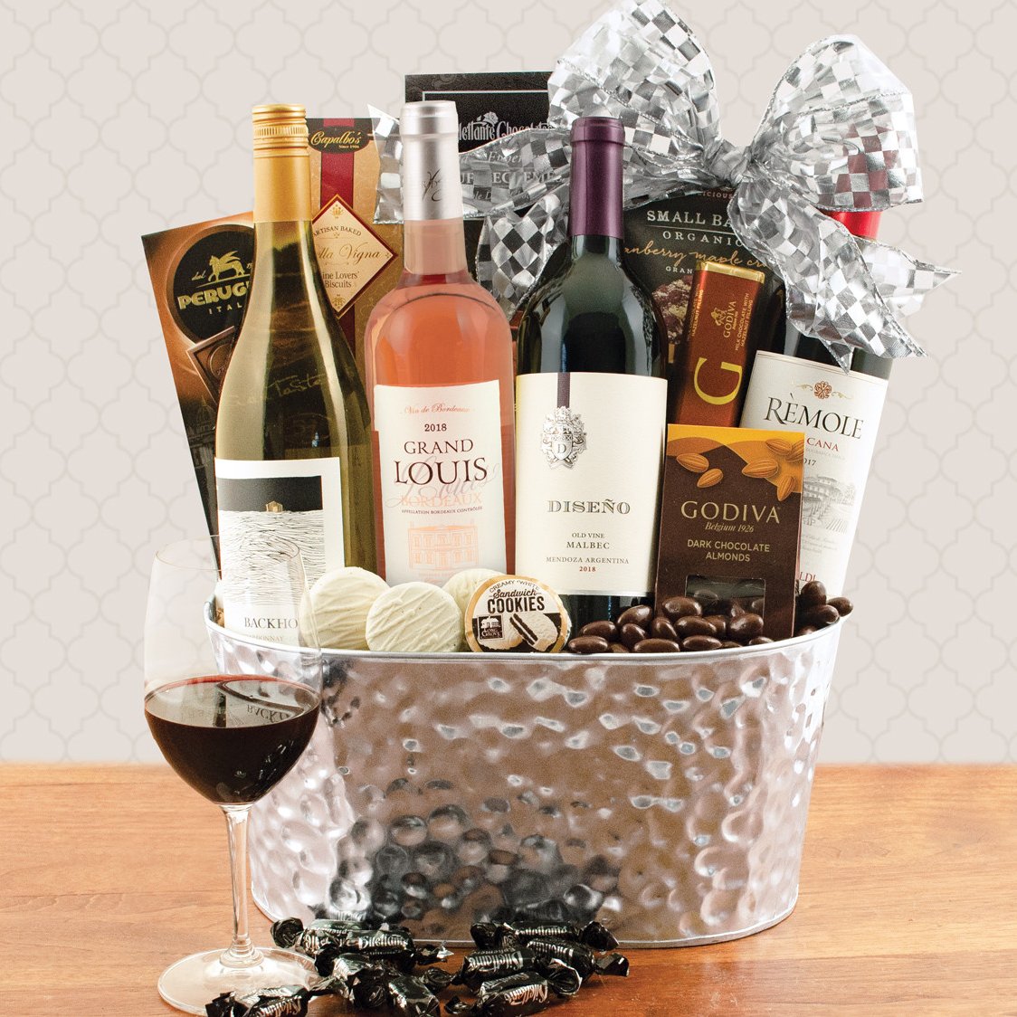 Wine Connoisseur Trio: Wine Gift Basket