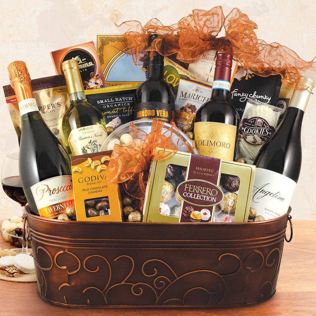 Splendid Statement: Gourmet Wine Basket