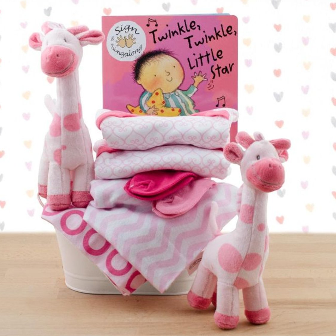 Terrific Twins: Baby Girls Gift Basket