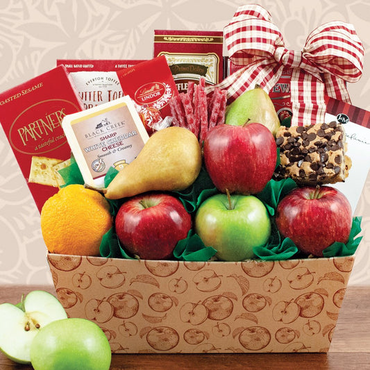 Fruitful Greetings: Fruit & Snacks Gift Box