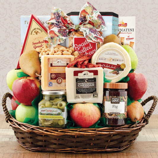 Fruit Spectacular: Fruit & Treats Gift Basket