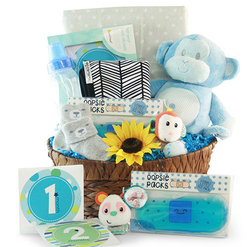 Our Little Monkey: Baby Gift Basket - Choose Boy, Girl or Neutral