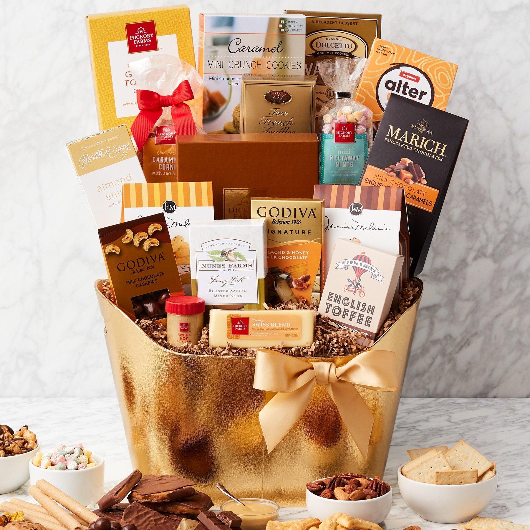 Golden Holiday: Gourmet Gift Basket