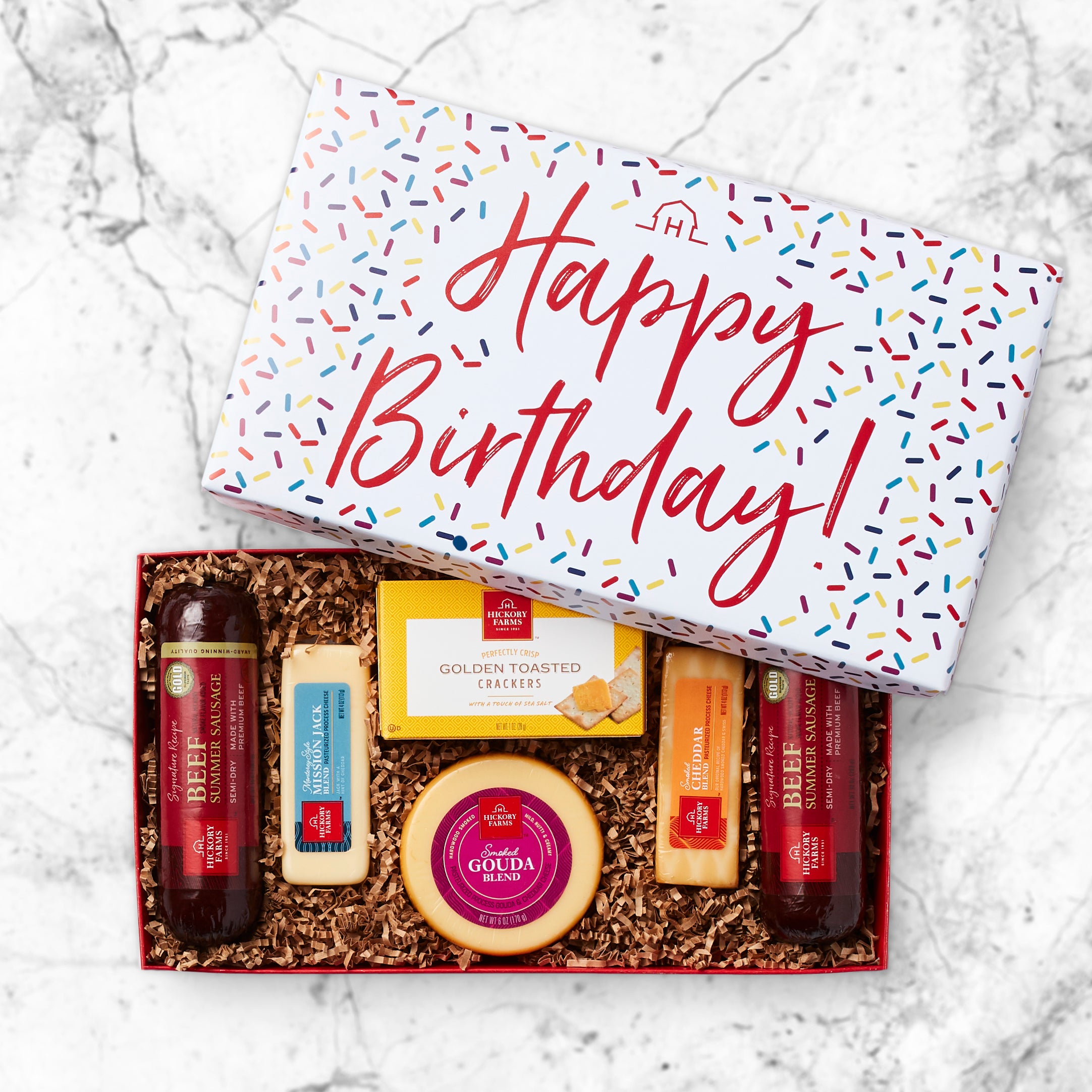 Happy Birthday: Meat & Cheese Gift Box