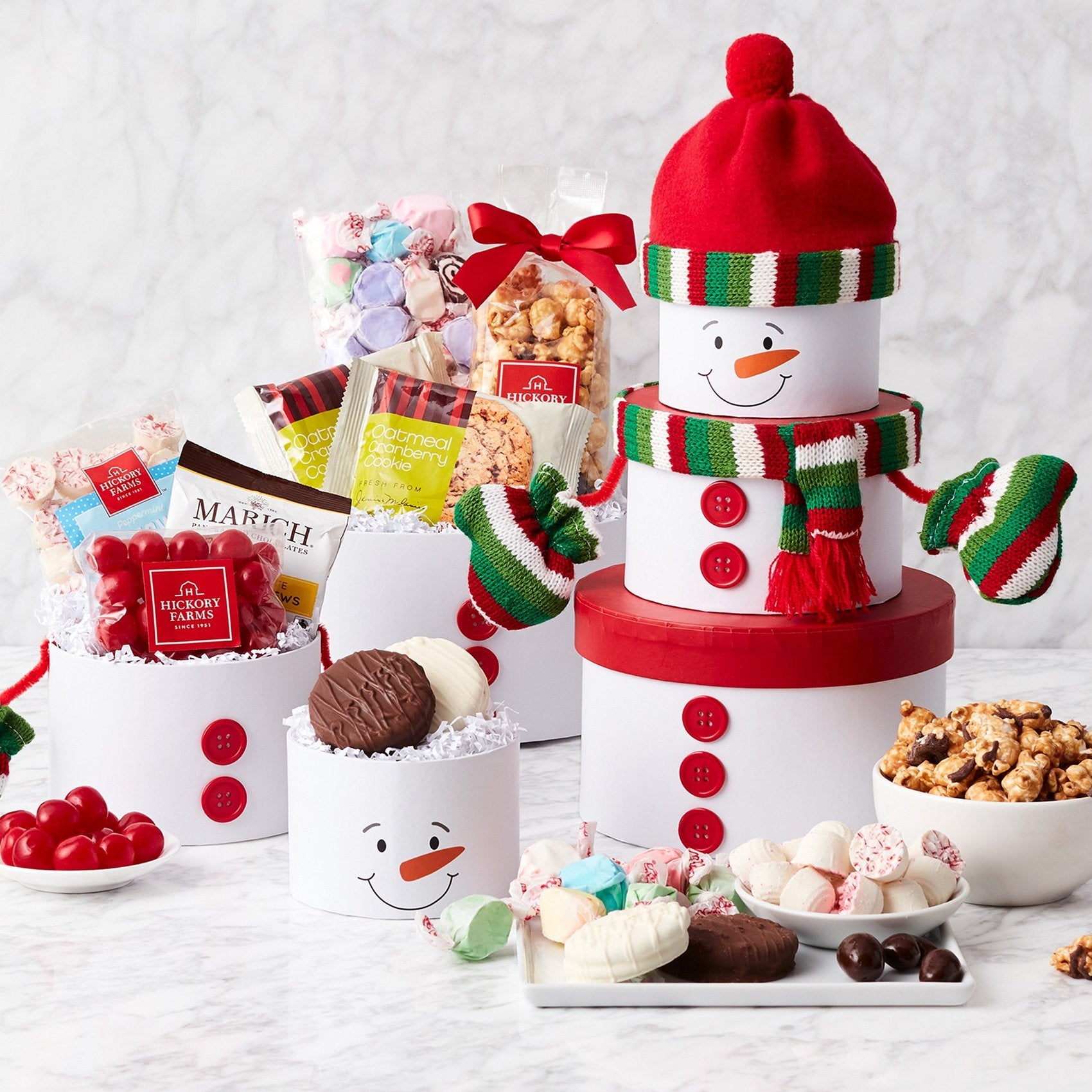 Snowman Sweets: Holiday Gift Tower
