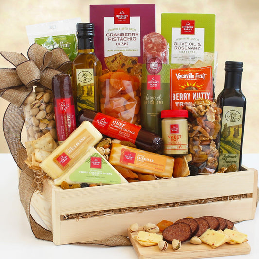 Ultimate Meat & Cheese: Wooden Gift Crate