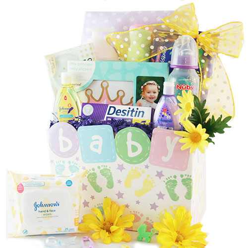 The Tiny Traveler: Baby Gift Basket - Choose Boy, Girl or Neutral