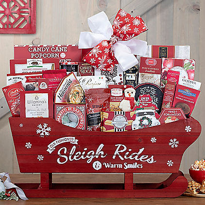 Old Fashioned Sleigh Ride: Holiday Gift Basket
