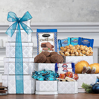 Premium Sweets: Gourmet Gift Tower