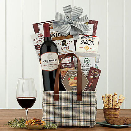 Wild Horse Cabernet Sauvignon: Wine Gift Basket