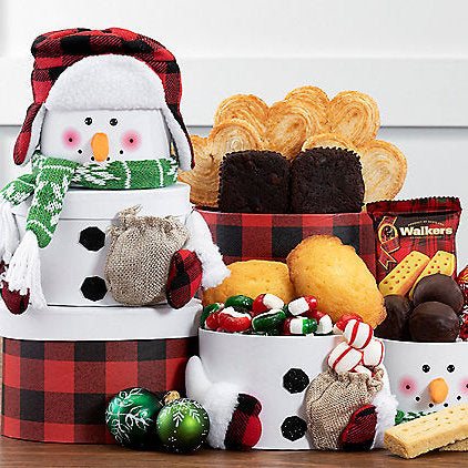 Snowman Surprise: Holiday Gift Tower