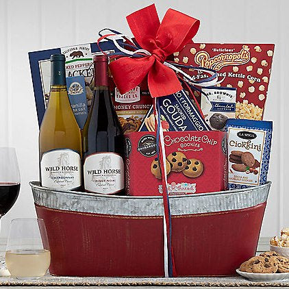 Wild Horse Winery Duet: Gourmet Wine Gift Basket