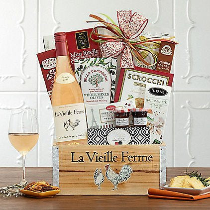 La Vieille Ferme Rose: Gourmet Wine Gift Basket