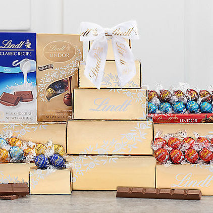Golden Lindt: Chocolate & Sweets Gift Tower